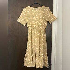 SHEIN Yellow Floral Dress